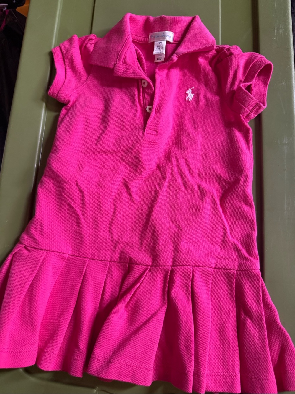 Ralph Lauren Kids Pink Polo Dress - 2 piece set